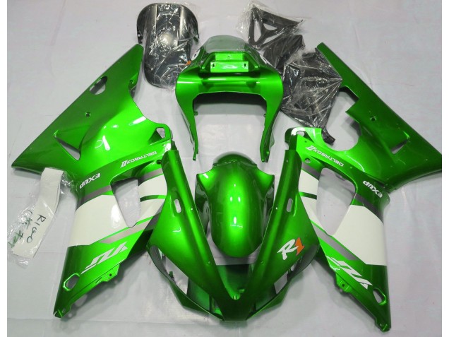 00-01 Elektrisches Grün & Weiß Yamaha R1 Motorrad Verkleidungen 00-01 Elektrisches Grün & Weiß Yamaha R1 Motorrad Verkleidungen