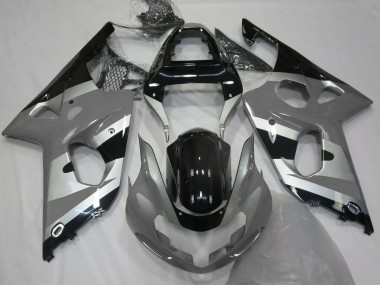 00-02 Grau-Silber OEM-Stil Suzuki GSXR 1000 Motorrad Verkleidungen