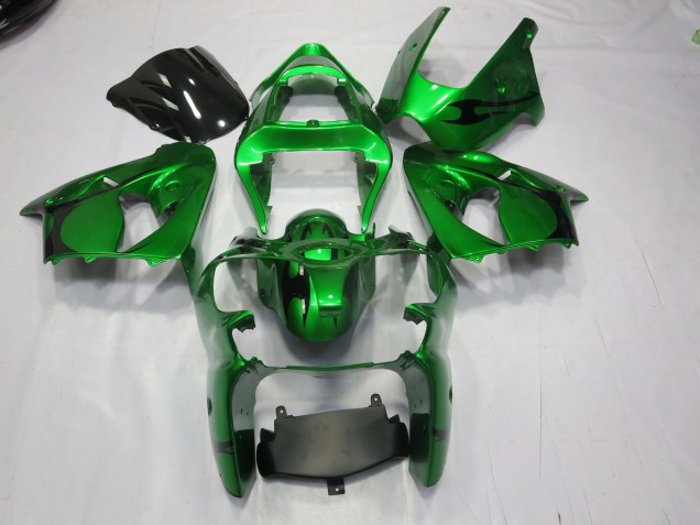 00-02 Grün Kawasaki ZX6R Motorrad Verkleidungen 00-02 Grün Kawasaki ZX6R Motorrad Verkleidungen