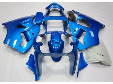 00-02 Leuchtendes Blau Kawasaki ZX6R Motorrad Verkleidungen