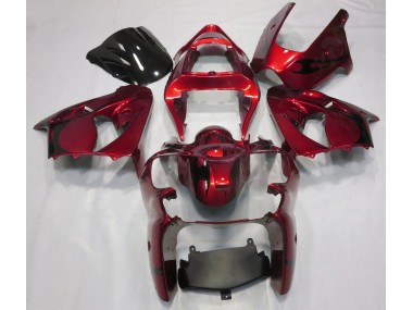 00-02 Metallic Rot Kawasaki ZX6R Motorrad Verkleidungen