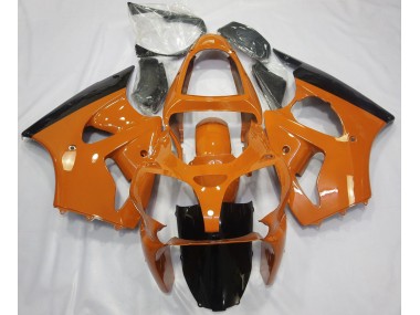 00-02 Orange Glänzend & Schwarz Kawasaki ZX6R Motorrad Verkleidungen