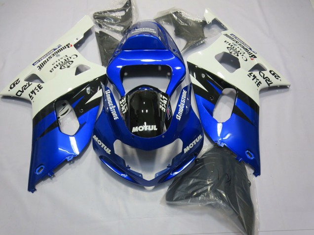 01-03 Blau & Schwarz Suzuki GSXR 600-750 Motorrad Verkleidungen 01-03 Blau & Schwarz Suzuki GSXR 600-750 Motorrad Verkleidungen