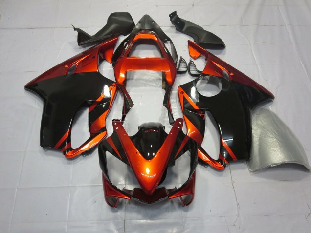 01-03 Dunkelorange & Schwarz Honda CBR600 F4i Motorrad Verkleidungen 01-03 Dunkelorange & Schwarz Honda CBR600 F4i Motorrad Verkleidungen