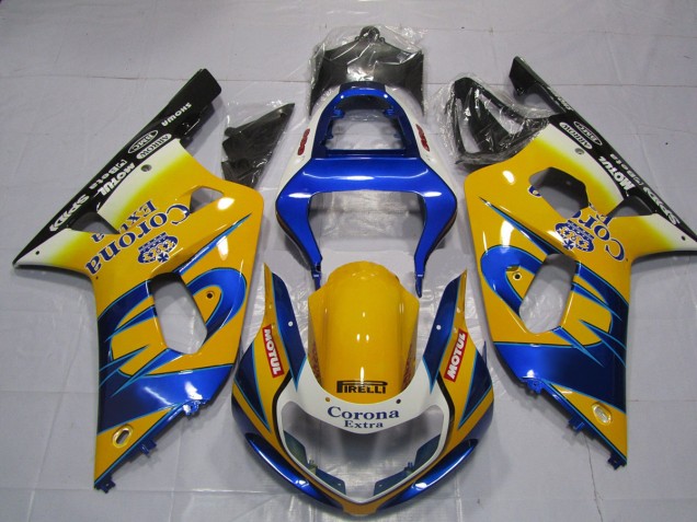 01-03 Gelb Corona Suzuki GSXR 600-750 Motorrad Verkleidungen