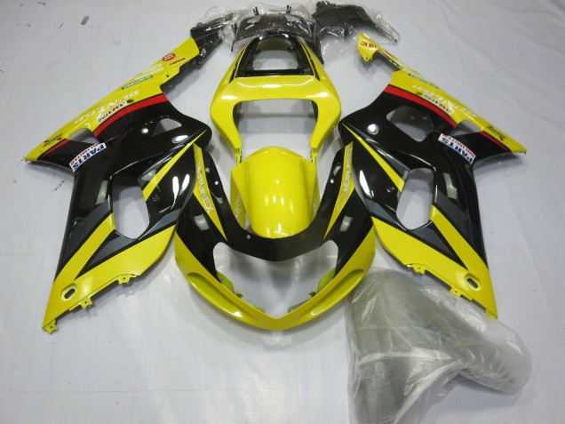 01-03 Gelb Schwarz & Grau Suzuki GSXR 600-750 Motorrad Verkleidungen