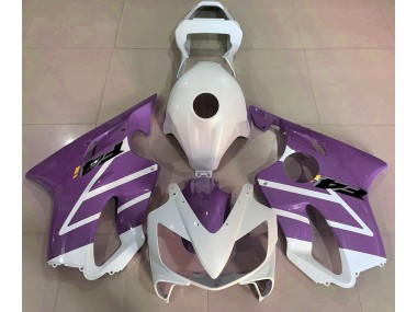01-03 Glänzend Weiß & Lila Honda CBR600 F4i Motorrad Verkleidungen