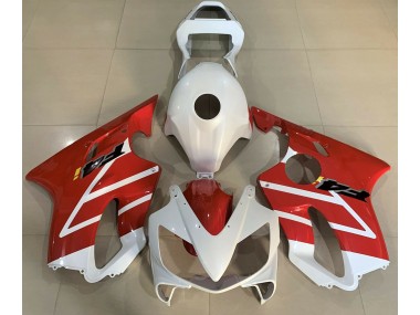 01-03 Glänzend Weiß & Rot Honda CBR600 F4i Motorrad Verkleidungen