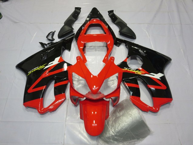 01-03 Glänzend Schwarz & Rot Honda CBR600 F4i Motorrad Verkleidungen