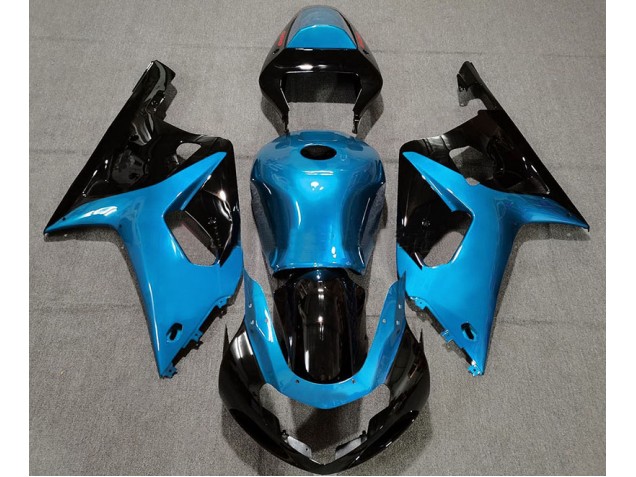 01-03 Hellblau & Schwarz Glänzend Suzuki GSXR 600-750 Motorrad Verkleidungen