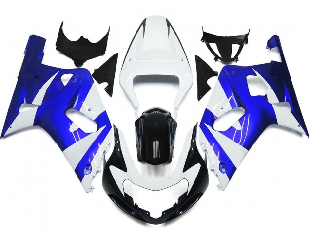 01-03 Leuchtend Blau & Weiß OEM Stil Suzuki GSXR 600-750 Motorrad Verkleidungen