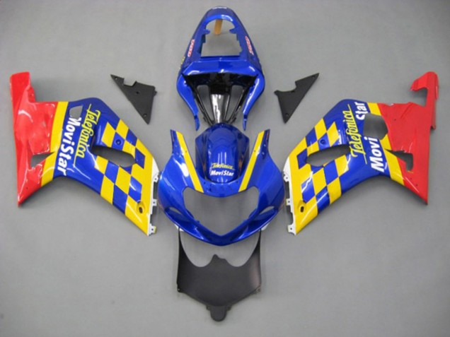 01-03 Movistar Suzuki GSXR 600-750 Motorrad Verkleidungen