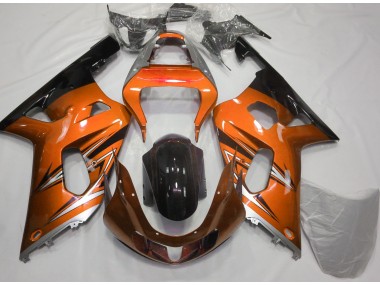 01-03 Orange & Silber Suzuki GSXR 600-750 Motorrad Verkleidungen