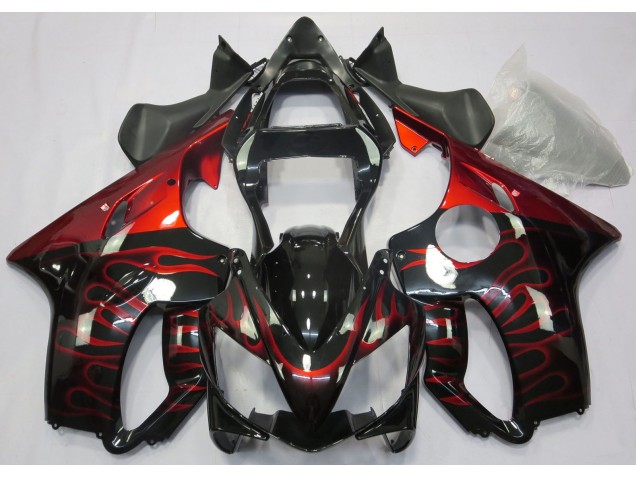 01-03 Rot Flamme Honda CBR600 F4i Motorrad Verkleidungen