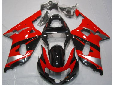 01-03 Rot OEM-Stil Suzuki GSXR 600-750 Motorrad Verkleidungen