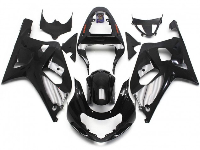 01-03 Schwarz Glänzend Suzuki GSXR 600-750 Motorrad Verkleidungen 01-03 Schwarz Glänzend Suzuki GSXR 600-750 Motorrad Verkleidungen