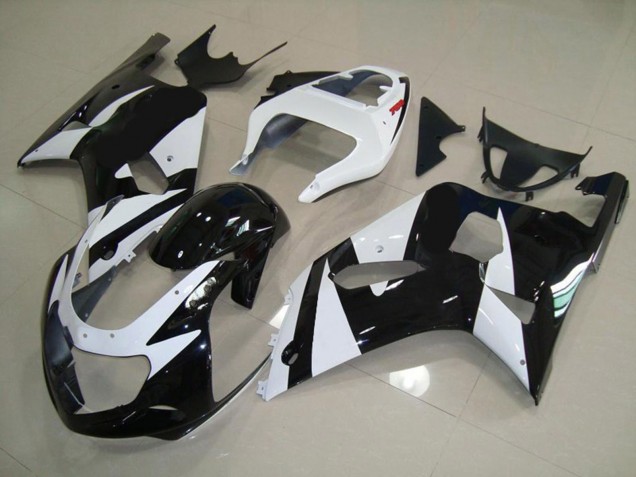 01-03 Weiß & Schwarz Suzuki GSXR 600-750 Motorrad Verkleidungen 01-03 Weiß & Schwarz Suzuki GSXR 600-750 Motorrad Verkleidungen