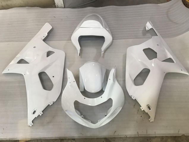 01-03 Weiß Suzuki GSXR 600-750 Motorrad Verkleidungen
