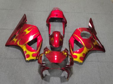 02-03 Rot & Gold-Stil Honda CBR954RR Motorrad Verkleidungen