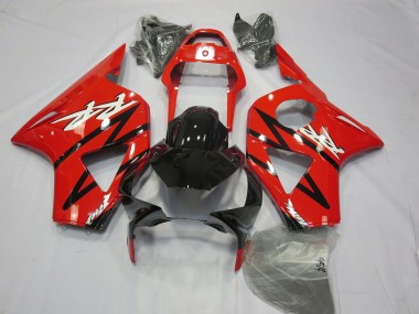 02-03 Rot & Schwarz Nr 2 Honda CBR954RR Motorrad Verkleidungen