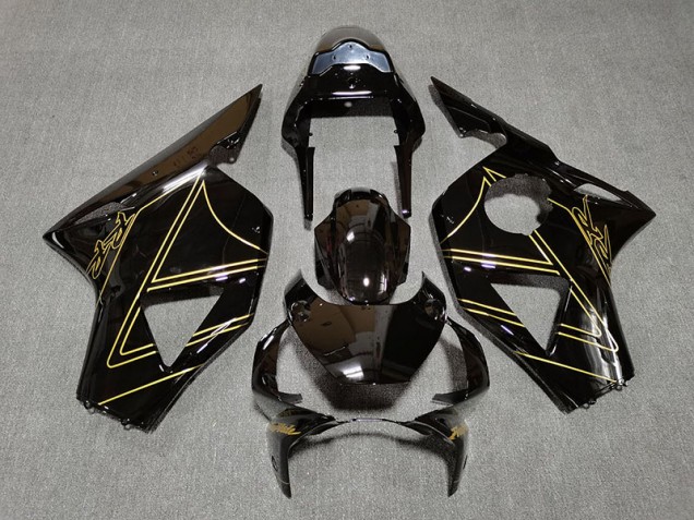 02-03 Schwarz Glänzend & Gold Honda CBR954RR Motorrad Verkleidungen