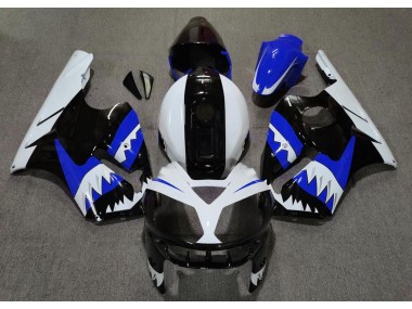 02-05 Blauer Hai Kawasaki ZX12R Motorrad Verkleidungen