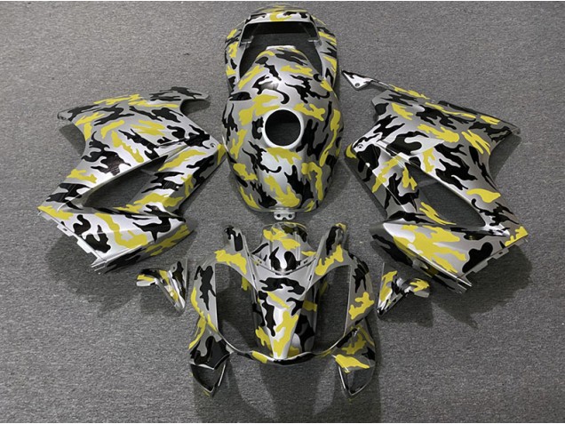 02-12 Gelb Tarnung Honda VFR800 Motorrad Verkleidungen 02-12 Gelb Tarnung Honda VFR800 Motorrad Verkleidungen