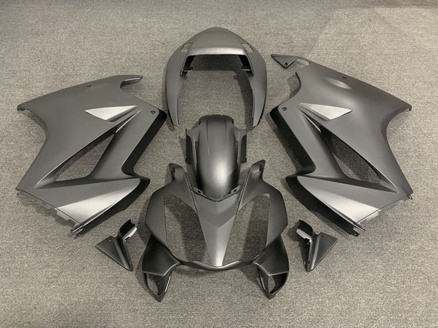 02-12 Matt Grau Honda VFR800 Motorrad Verkleidungen