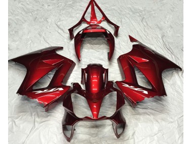 02-12 Tiefrot Schlicht Honda VFR800 Motorrad Verkleidungen
