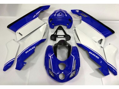 03-04 Weiß Blau & Schwarz Ducati 749 999 Motorrad Verkleidungen