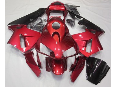 03-04 Candy Red Plain Honda CBR600RR Motorrad Verkleidungen