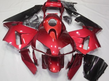 03-04 Candy Red Plain Honda CBR600RR Motorrad Verkleidungen