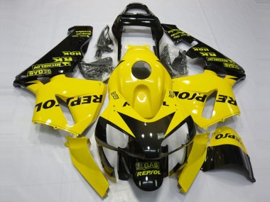03-04 Gelb Glänzend Repsol Honda CBR600RR Motorrad Verkleidungen