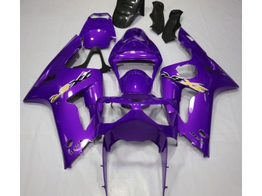 03-04 Glanz Lila Kawasaki ZX6R Motorrad Verkleidungen