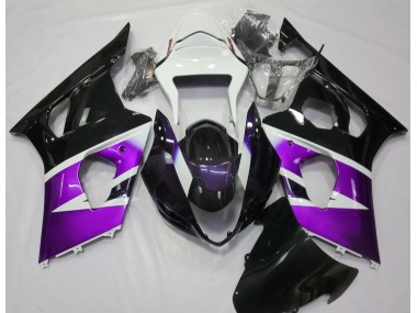 03-04 Glanz Lila & Weiß Suzuki GSXR 1000 Motorrad Verkleidungen