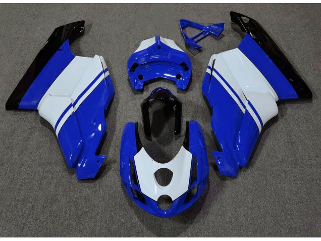 03-04 Glänzend Blau & Weiß Ducati 749 999 Motorrad Verkleidungen