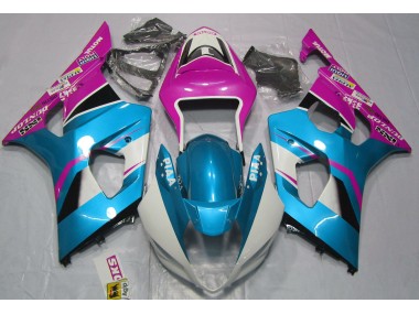03-04 Glänzend Blau & Matt Schwarz Suzuki GSXR 1000 Motorrad Verkleidungen