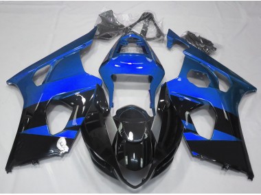 03-04 Glänzend Blau & Schwarz Suzuki GSXR 1000 Motorrad Verkleidungen
