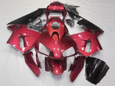 03-04 Glänzend Candy Red Honda CBR600RR Motorrad Verkleidungen