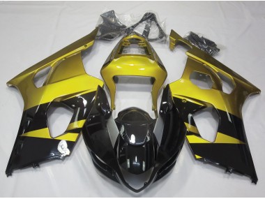 03-04 Glänzend Gelb & Schwarz Suzuki GSXR 1000 Motorrad Verkleidungen