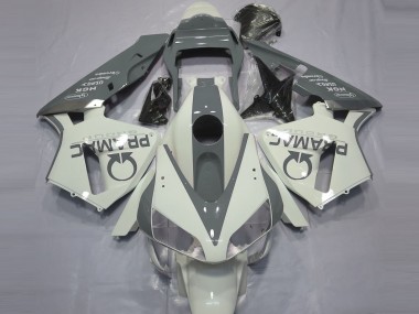 03-04 Glänzend Weiß & Grau Pramac Honda CBR600RR Motorrad Verkleidungen