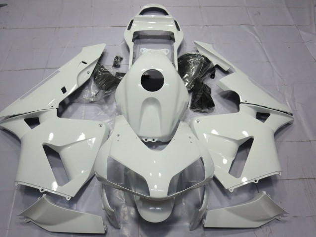 03-04 Glänzend Weiß Schlicht Honda CBR600RR Motorrad Verkleidungen 03-04 Glänzend Weiß Schlicht Honda CBR600RR Motorrad Verkleidungen