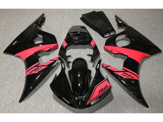 03-04 Glänzend Schwarz & Rot Yamaha R6 Motorrad Verkleidungen 03-04 Glänzend Schwarz & Rot Yamaha R6 Motorrad Verkleidungen