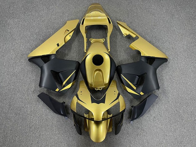 03-04 Gold & Matt Schwarz Honda CBR600RR Motorrad Verkleidungen