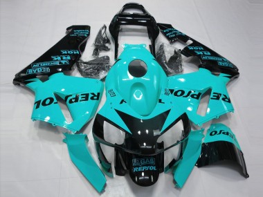 03-04 Hellblau Repsol Honda CBR600RR Motorrad Verkleidungen