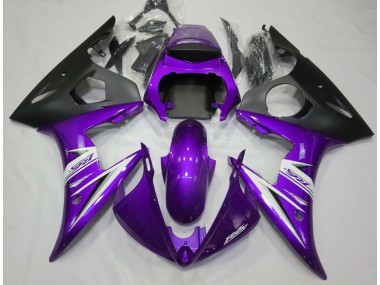 03-04 Lila-Weiß Yamaha R6 Motorrad Verkleidungen