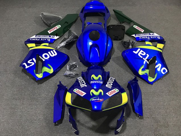 03-04 Movistar Honda CBR600RR Motorrad Verkleidungen 03-04 Movistar Honda CBR600RR Motorrad Verkleidungen