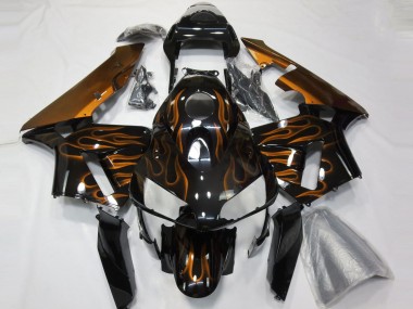 03-04 Orange Flamme Honda CBR600RR Motorrad Verkleidungen