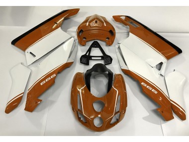 03-04 Weiß Orange & Schwarz Ducati 749 999 Motorrad Verkleidungen