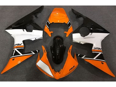 03-04 Orange Weiß & Schwarz Yamaha R6 Motorrad Verkleidungen